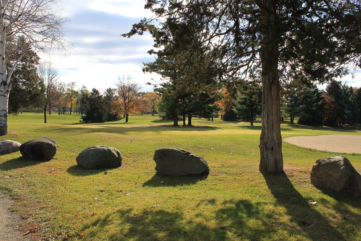 A Michigan fairway in fall